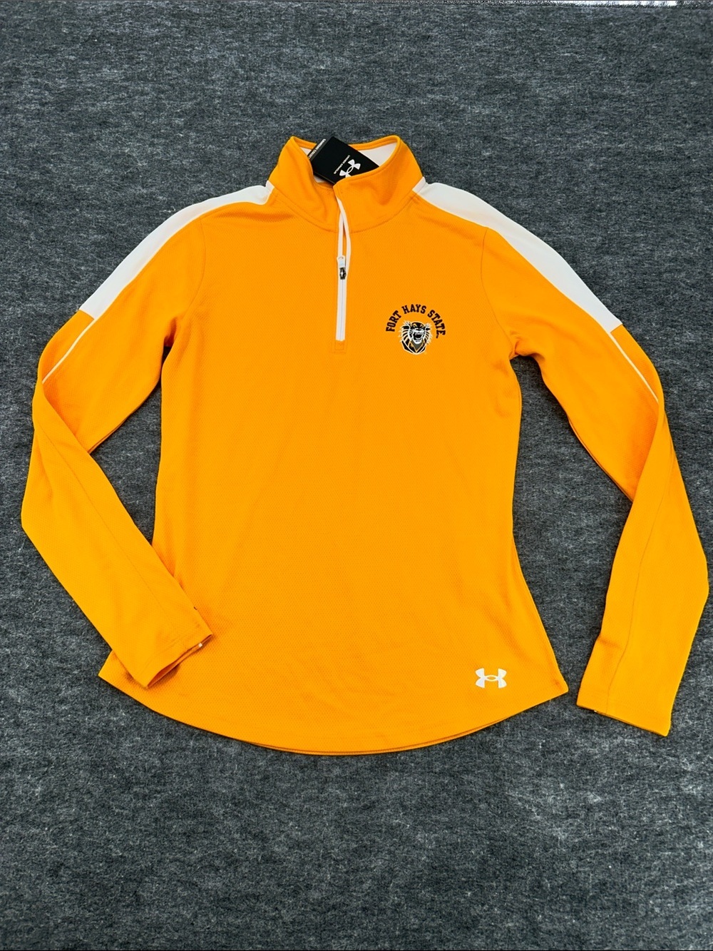 Under Armour Fort Hays State Tigers HeatGear Quarter Zip Pullover Women’s XS NWT